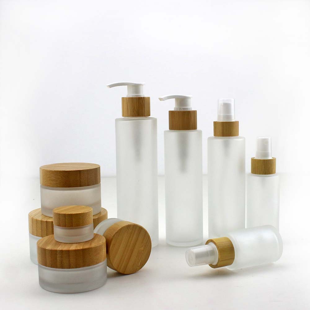 Dry Shampoo Travel - Natural Bamboo Perfume Bottle Frosted Glass