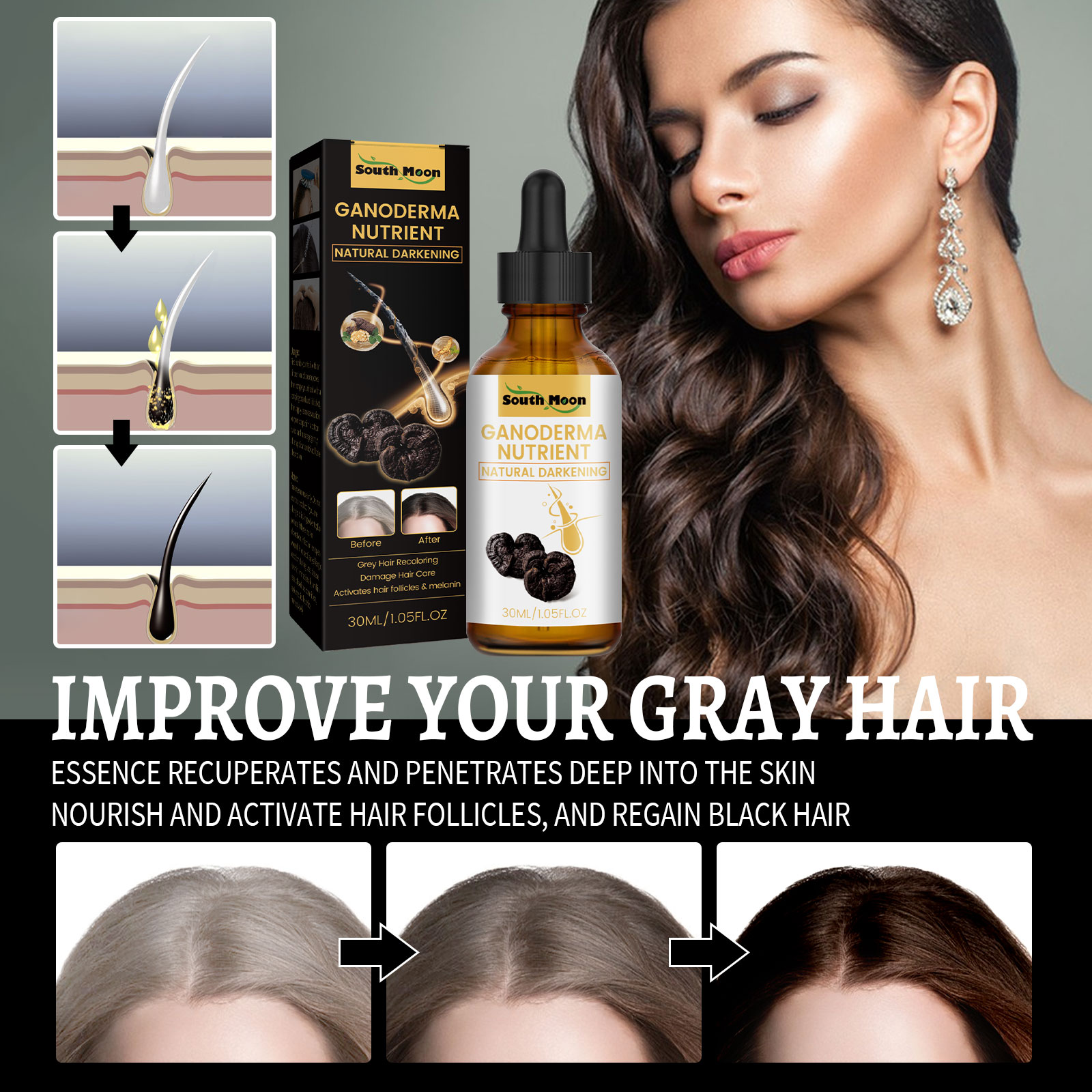 Reying Hair, Hair Darkening ,  - Hair Care Garnier 评论和价格