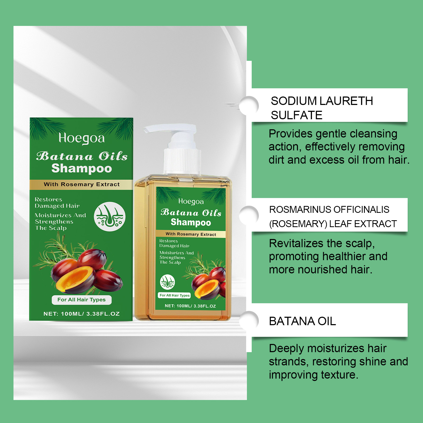 Pure Batana Shampoo Hair Stren - Hair Care Garnier 评论和价格