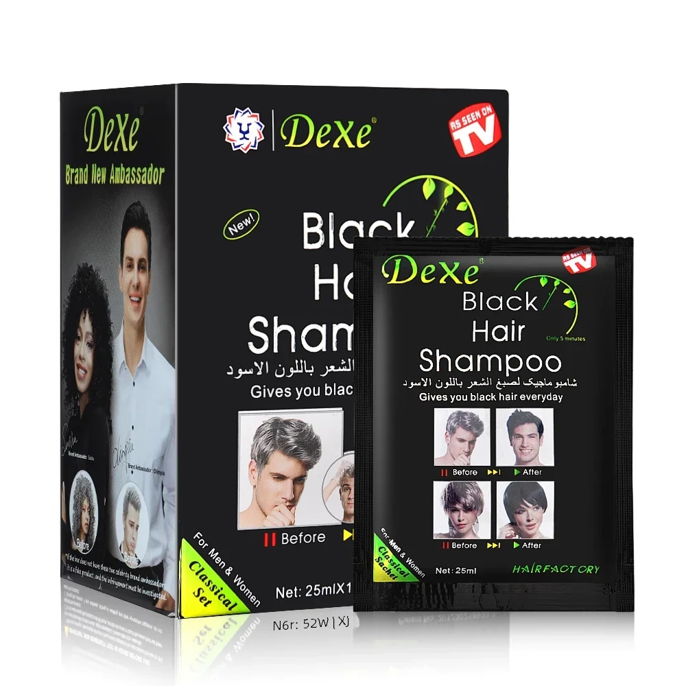 10 Pcs Dexe Fast Black Hair Sh - Hair Care Garnier 评论和价格